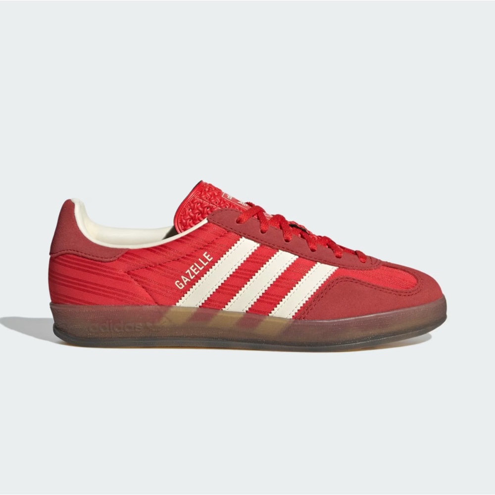 Adidas Gazelle Indoor Shoes - Red / Better Scarlet / Cream White